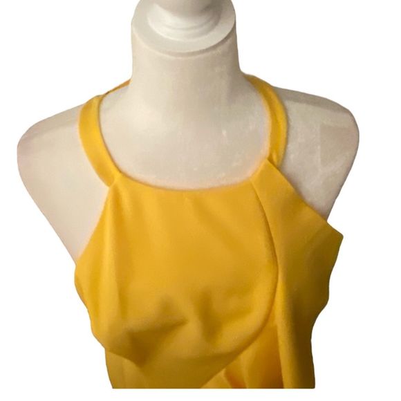 Vince Camuto Sheath Diagonal Double Ruffle Detail Dress Women's Size 12 - Picture 10 of 12